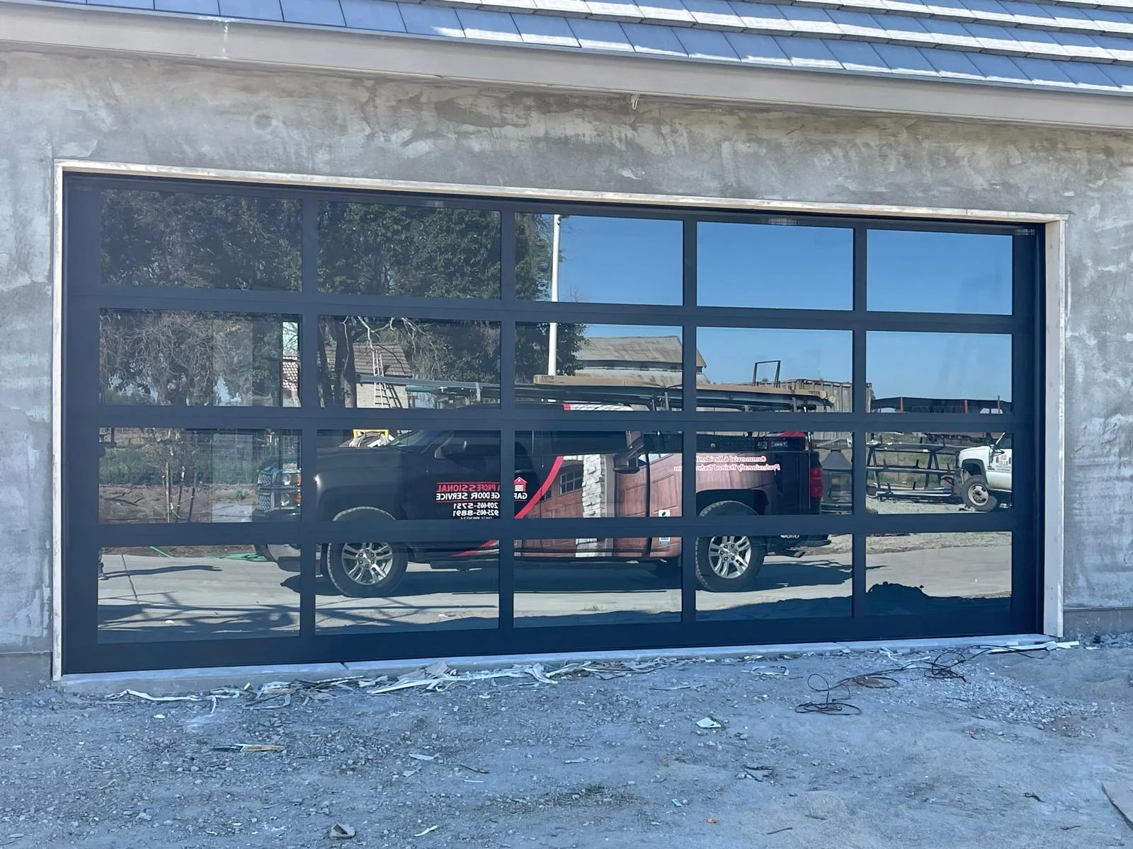 Custom garage door color