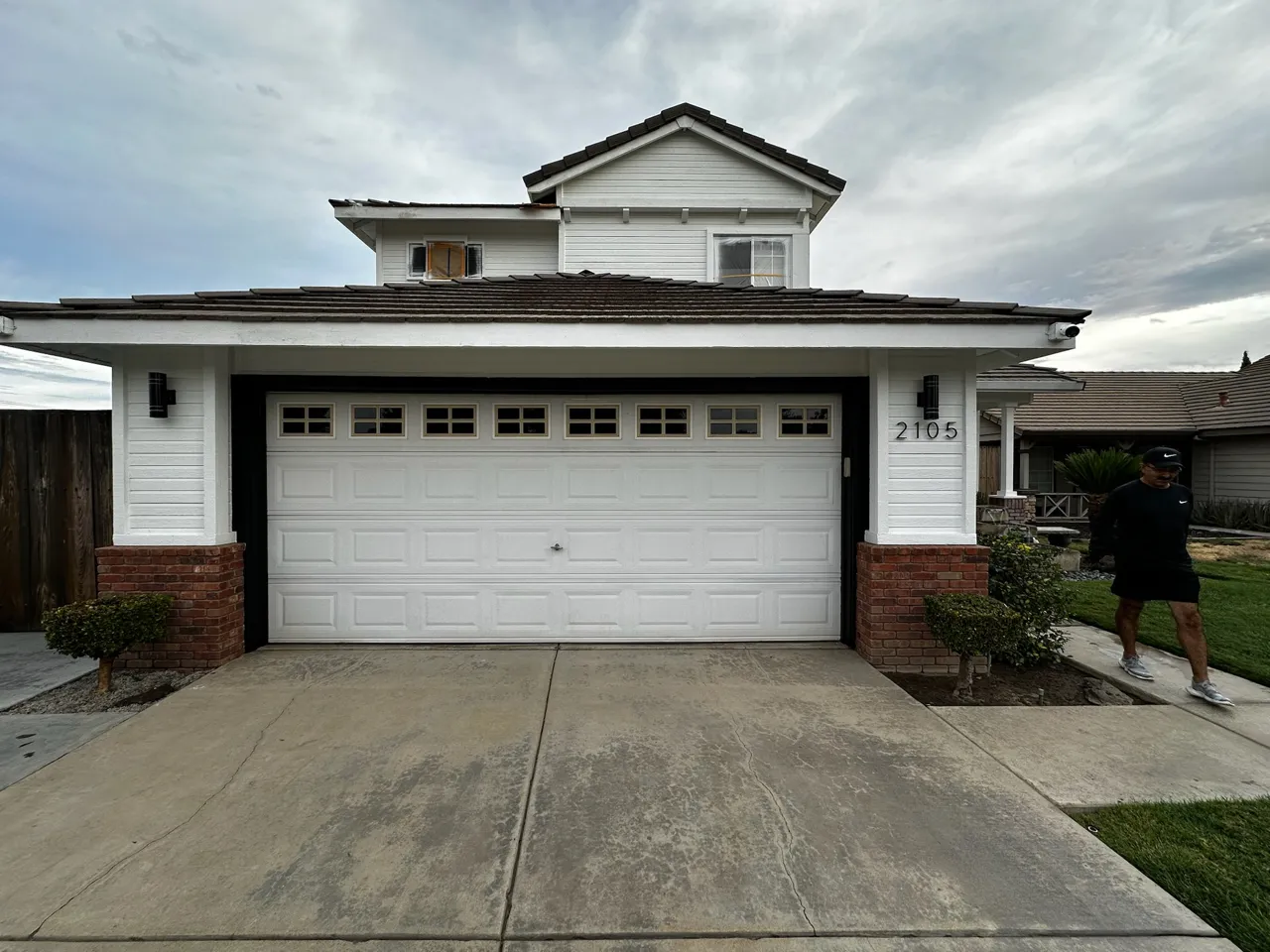 Garage door spring replacement