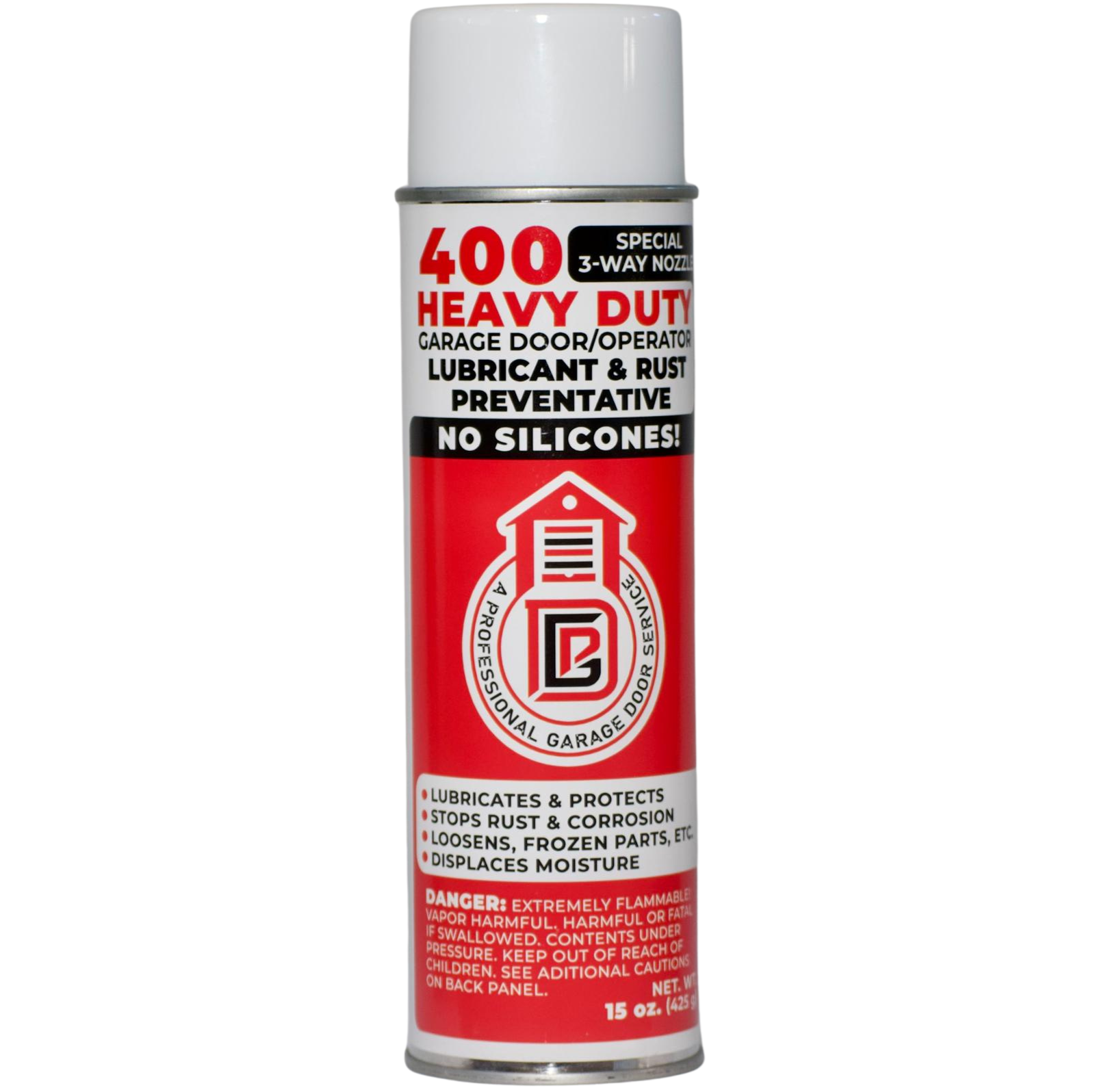 Garage door lubricant engineered for durability, friction reduction, and all-weather use