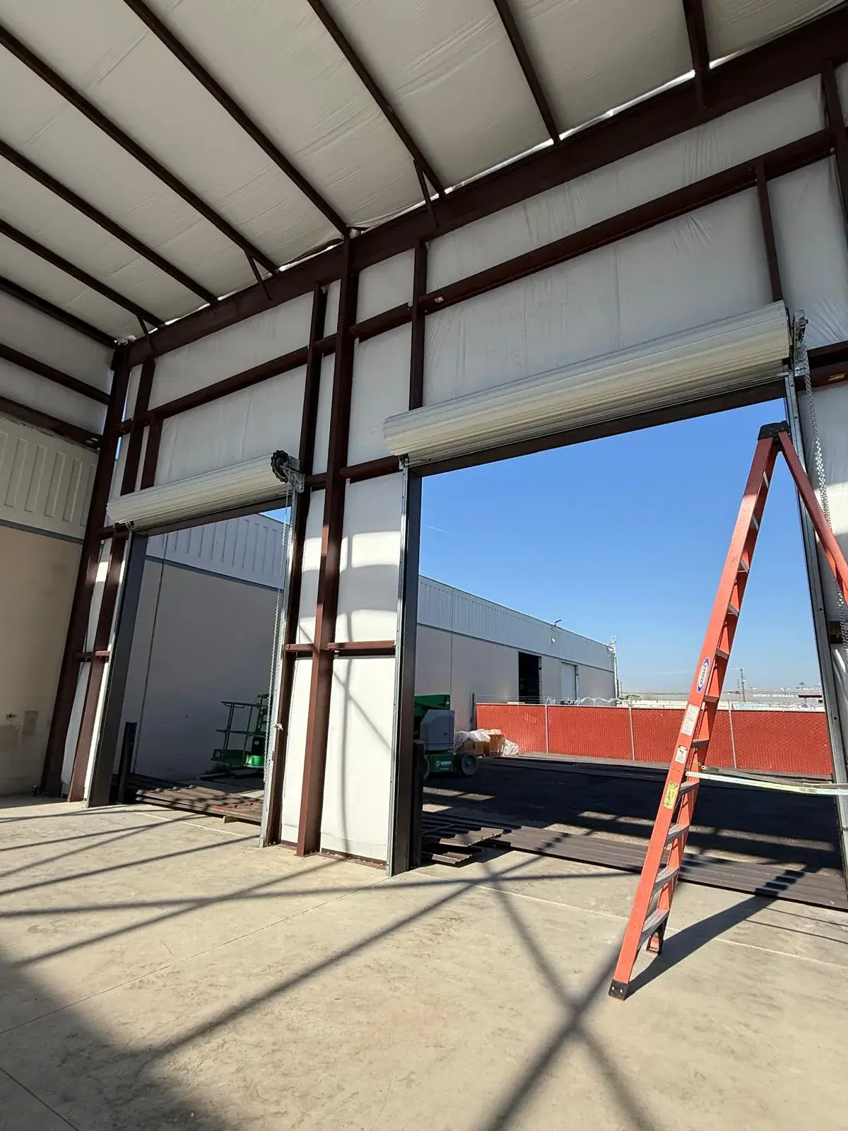 12x14 Janus Roll-Up Door Installation for a Commercial Metal Building