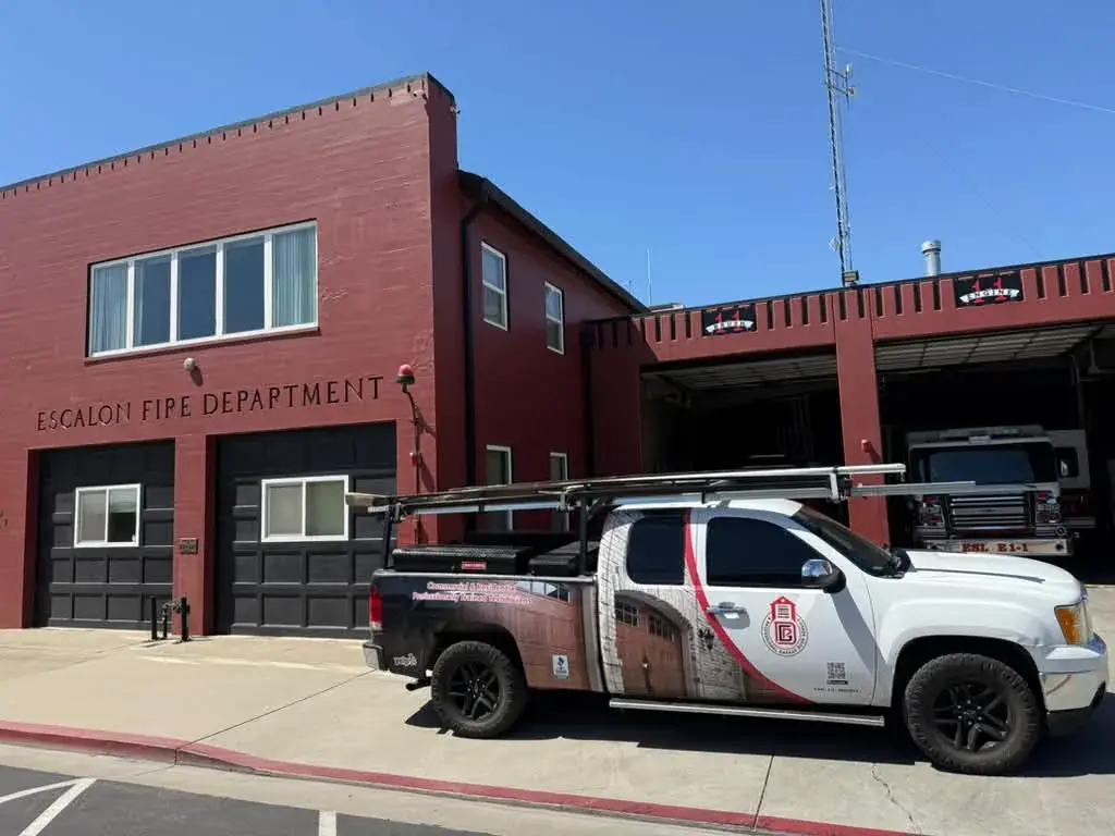 Escalón Fire Department, California - Motor Reprogramming, Wall Control Installation, Remote Programming, and Service for Six 12x14 Doors